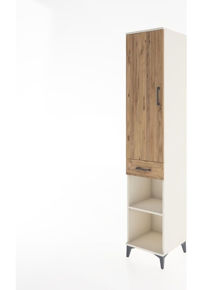 Hyperion Dolap 3 Raflı Tek Çekmeceli Tek Askılı 44x44x221 Aytaşı-çam Aytası