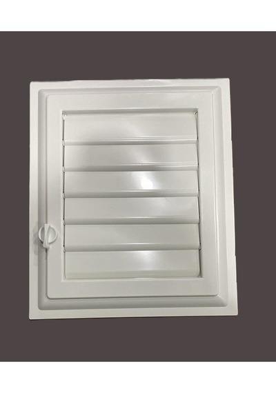 Menfez Plastik Banyo Wc Havalandırma Menfezi Yüzeysel Hareketli Panjur 35x35 Cm Ayarlı Plastik