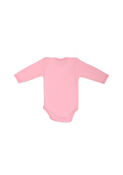 Bebetospik %100 Pamuk Aşkınızın Meleği Geldi Baskılı Zıbın & Body Pembe