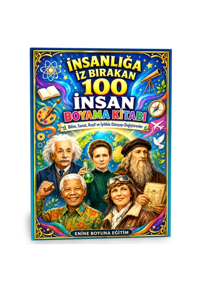 İnsanlığa İz Bırakan 100 İnsan Boyama Kitabı