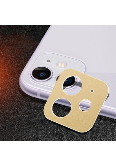 Apple, Uyumlu iPhone 11 6.1 3d Metal Kamera Koruyucu Metal Lens- 5775