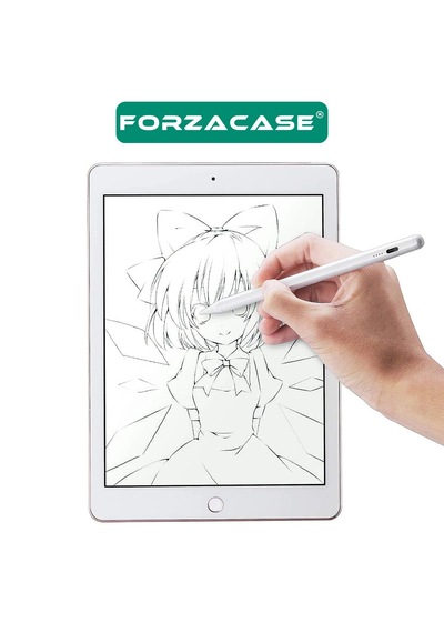 Forzacase Honor Pad 20 / 20 Pro 12.1 İnç İle Uyumlu Stylus Yazı Çizim Kalemi - Fc1140 Beyaz