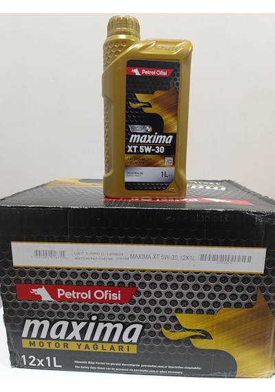 Petrol Ofisi Maxima Xt 5W-30 Dizel - Benzinli Araçlar İçin Sentetik Motor Yağı 12 x 1 L