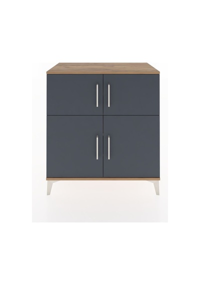 Hyperion Şifonyer 4 Raflı 4 Kapaklı 88x44x96 Çam-antrasit Çam Hyperion Şifonyer 4 Raflı 4 Kapaklı 88x44x96 Çam-antrasit Çam