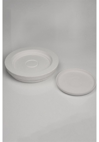 Dik Kenarlı Tabak Alçı Kalıp - 28 Cm