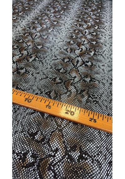Yılan Desen Suni Deri Ayakkabılık, Çantalık, Döşemelik 100 X 140 Gri