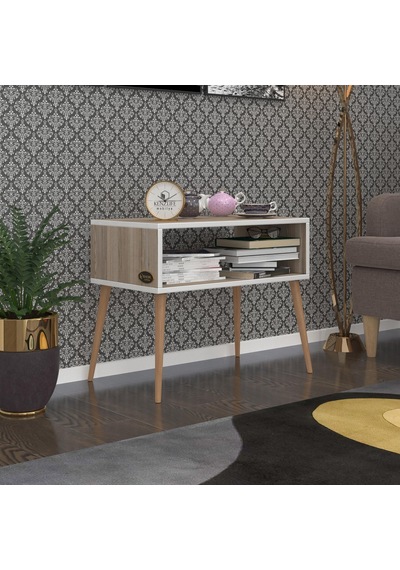 Kenzlife Komodin Dumrul Crd 57 70 39 Ahşap Ayaklı Komidin Kitaplık Cordoba