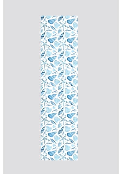 Mavi Beyaz Marin Çok Desenli Runner 40x140cm Mavi