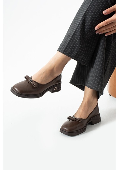 Dericia Shoes Storm Hakiki Deri Günlük Rahat Kadın Ayakkabı Kahverengi