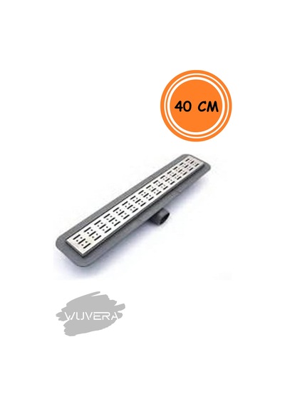Wuvera 40 Cm Duş Kanalı Yer Sifonu Gider Krom - Wuvera