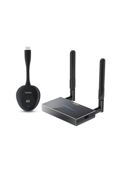 Veggieg 4k 30hz Kablosuz Hdmı Vga Görüntü Ve Ses Aktarıcı Wireless Ekran Yansıtma Adaptörü Verici Alıcı Set