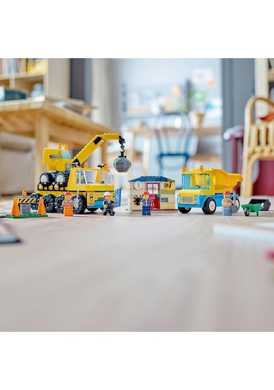 LEGO® City 60391 İnşaat Kamyonları ve Yıkım Gülleli Vinç 235 Parça