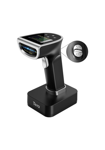 Hw0015 Kablosuz 1d/2d/qr Barkod Okuyucu Dijital Ekran + Tuş Takımı Bluetooth 5.0 & 2.4g & Usb 2600mah Büyük P