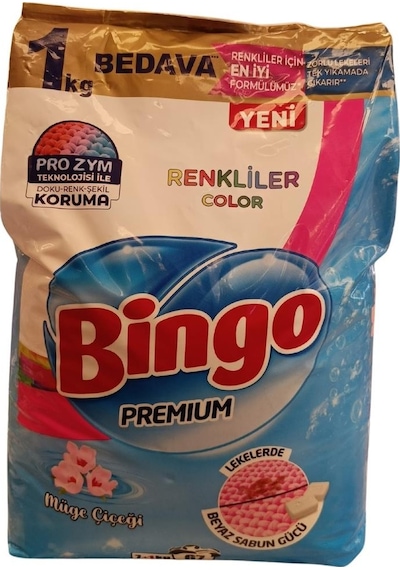 Bingo Matik Premium Renkli Toz Çamaşır Deterjanı 8 KG