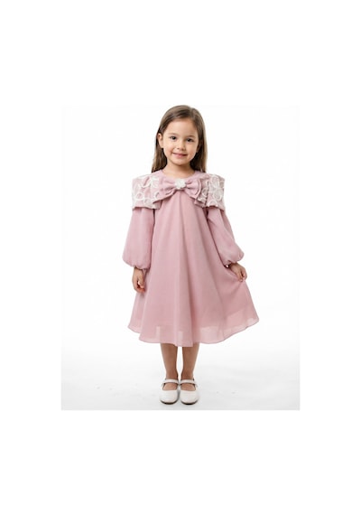 Xo Kids Kız Çocuk Elbise 3-10 Yaş 985 Pembe