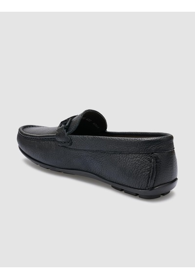 Cabani %100 Hakiki Deri Siyah Erkek Loafer Siyah