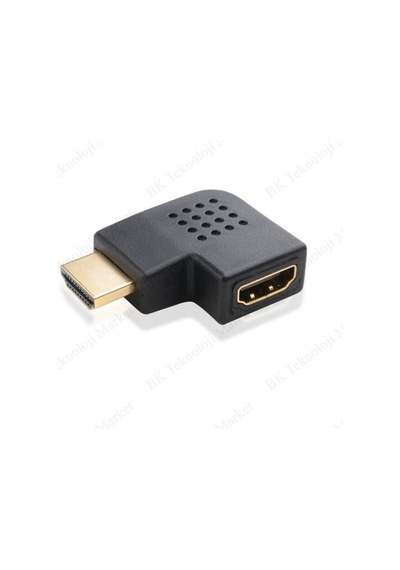 90 Derece Açılı Hdmı Erkek - Dişi Çevirici Adaptör