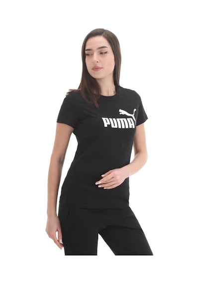 Puma Essential Logo Tee Kadın Tişört Siyah