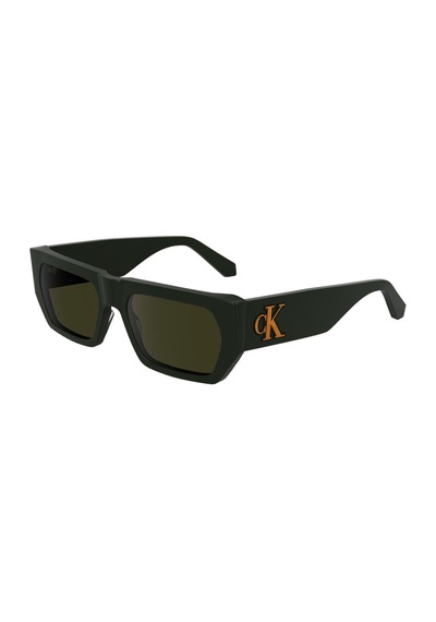 Calvin Klein Jeans Ckj 24625s 309 55 Unisex Dikdörtgen Yeşil Kemik Güneş Gözlüğü Yeşil