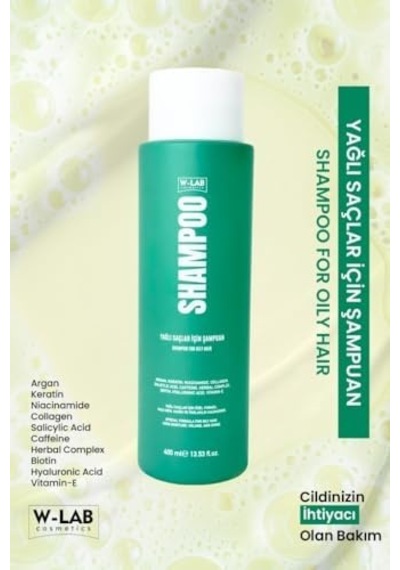 Yağlı Saçlar İçin Şampuan 400 Ml