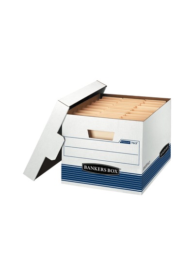 Bankers Box 0076315 Stor/fıle Orta Hizmet Saklama Kutuları, Fastfold, Kaldırma Kapağı, Letter/legal, 20'li Paket Genel