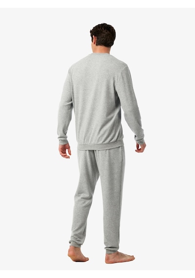 Blackspade Erkek Termal Pijama Takımı 40987 - Gri Melanj