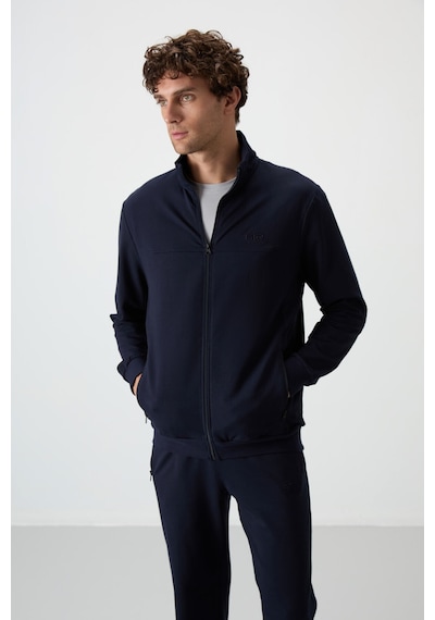Tommy Life Troy İndigo Standart Kalıp Erkek Eşofman Takım - 85196 İndigo