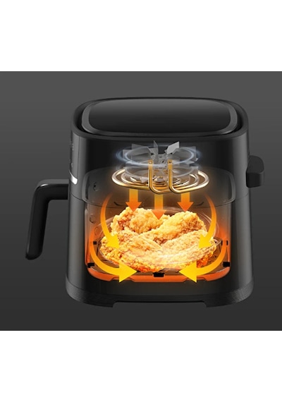 Xiaomi Air Fryer 6 LT Fritöz Siyah (Xiaomi Türkiye Garantili) Kutu Hasarlı (Teşhir)