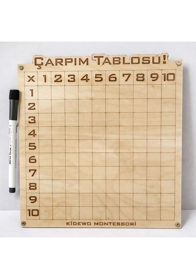 Çarpım Tablosu Kalem Silgi Ahşap Eğitim Seti İlkokul Eğitici Ahşap Oyuncak Etkinlik Set Kolay Öğren