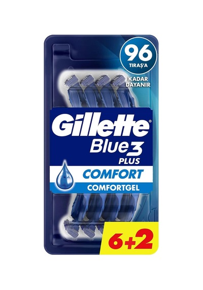 Lexroo Blue3 Comfort Kullan At Erkek Tıraş Bıçağı 8 Adet
