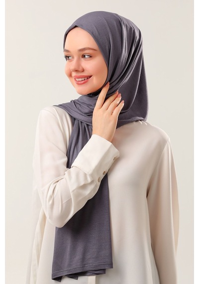 Melodi Scarf Tesettür Penye Şal Füme Füme