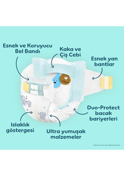 Bebek Bezi Premium Care 6 Numara 35 Adet Ekonomik Paket Diğer