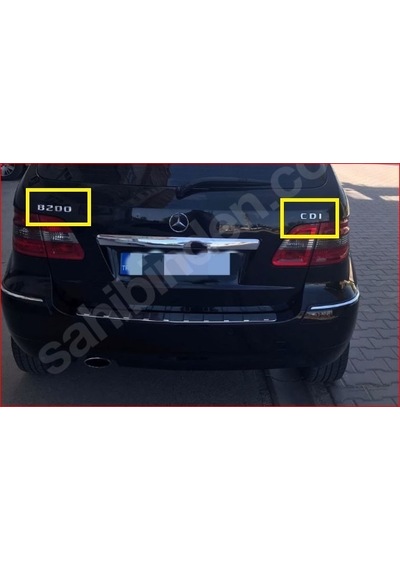 Mercedes B200 Ve Cdı Krom Bagaj Yazısı Seti 2'li Paket
