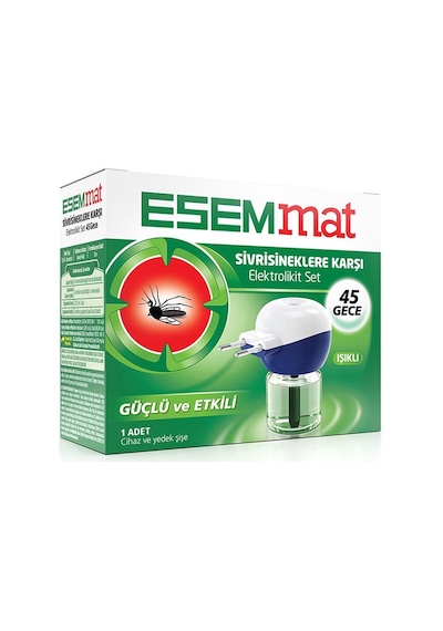 Esemmat Sivrisineklere Karşı Elektrolikit Mini Set 45 Gece