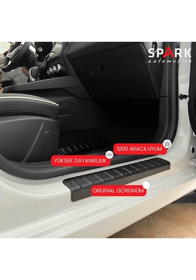 Renault Clio 5 2020- Yılı Ve Sonrası Uyumlu Kapı Eşiği 4 Parça