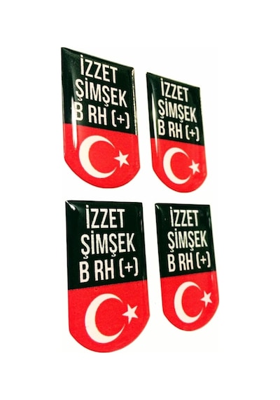Kişiye Özel Silah Kabza Şarjör Sticker 4 Adet