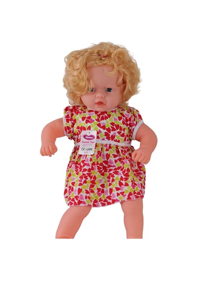 0073 60 Cm Dolgu Gövdeli Saçlı Büyük Bebek - Izbp-888164 1 Adet