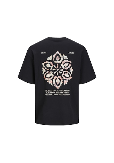 Jack & Jones Erkek Sırt Baskılı Oversize T-shirt - 12256289 001