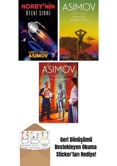 Norby Nin Öteki Sırrı + Şafağın Robotları Robot Serisi 3. Kitap + Çıplak Güneş Robot Serisi 2. Kitap