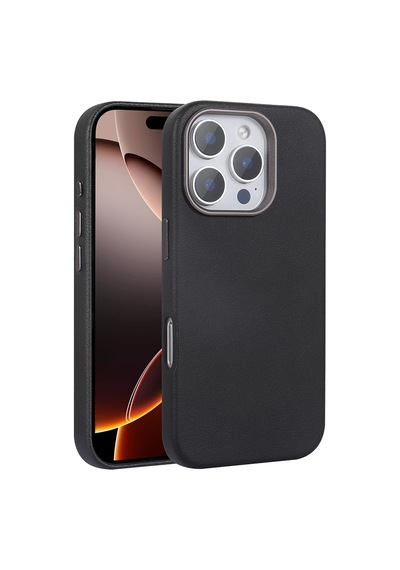 Apple Uyumlu iPhone 16 Pro Kılıf M-safe Şarj Özellikli Pu Deri Zore Adora Kapak