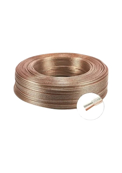 Kalaylı Bakır Kordon Kablo 2x0.22mm 2 Pin Jst Şeffaf Montaj Kablosu 2 Li Şerit Led Kablosu 100 Metre