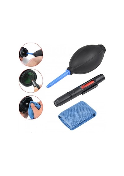 Lenspen Lens Objektif Temizlik Seti + Pompa + Microfiber Bez