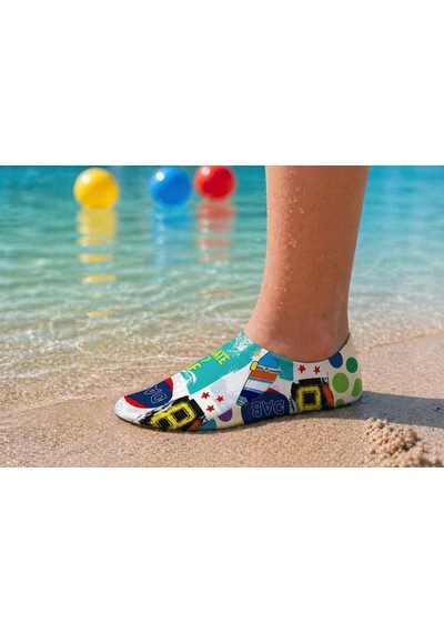 Gripptoes Kaymaz Damla Tabanlı Deniz&havuz Çorabı U1 Çok Renkli