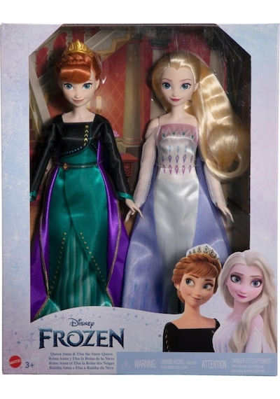 Disney Karlar Ükesi Prensesleri Anna Ve Elsa - 2'li Paket, 3 Yaş Ve Üzeri, Hmk51 Frozen