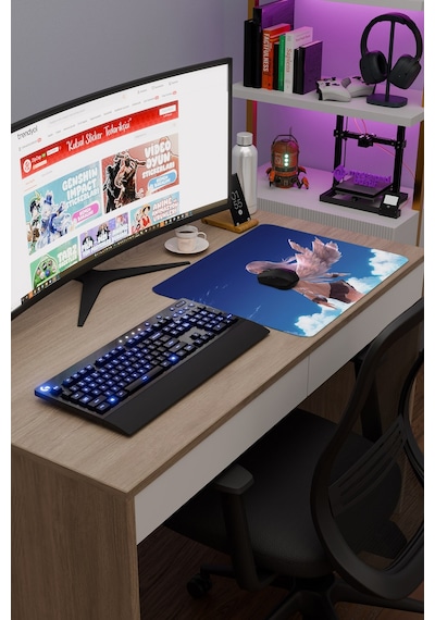 Angel Beat S Anime V2 - 48x40 Xl Gaming Kauçuk Kaymaz Taban Mouse Pad Fare Altlığı