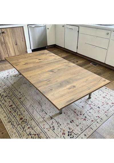 Ratemo Katlanabilir Yer Masası Yer Sofrası 119x69 Cm Metal Boru Ayaklı, Kulanıma Hazır Antik - Ceviz Ratemo Katlanabilir Yer Masası Yer Sofrası 119x69 Cm Metal Boru Ayaklı, Kulanıma Hazır Antik - Ceviz
