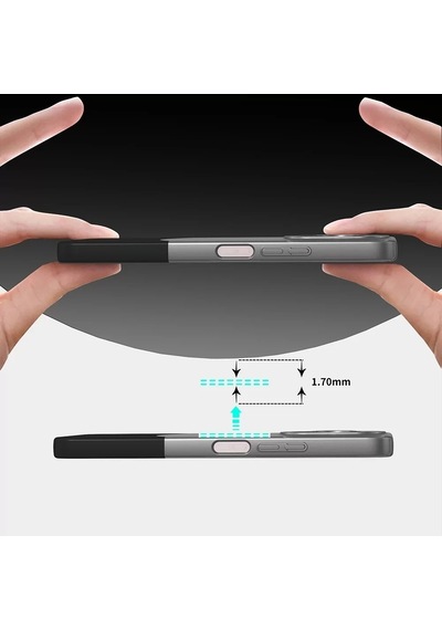 Xiaomi Redmi 13 4g Kılıf Magsafe Şarj Kartlıklı Mıknatıslı Duble 1.7mm Kapak Kart Bölmeli Lacivert S