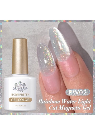 Born Pretty 10ml Rainbow Water Light Kedi Gözü Kalıcı Oje Rw02 59708
