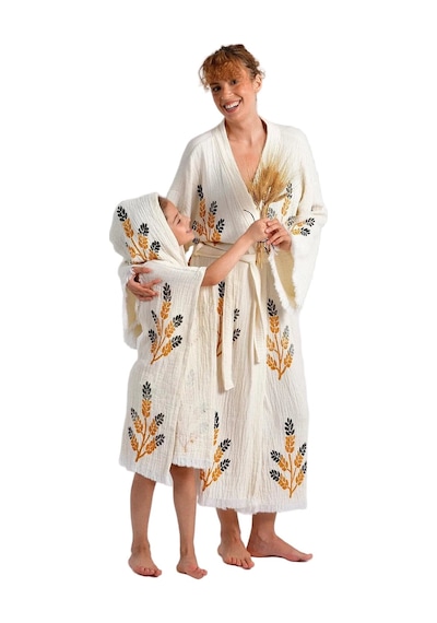 Brandsmiths Golden Wheat Anne Çocuk Kimono Panço Çok Renkli