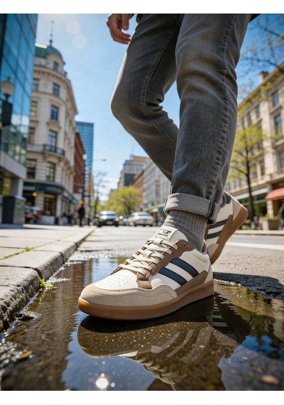Nstil Erkek Spor Ayakkabı Rahat Yumuşak Taban Kaymaz Günlük Bağcıklı Sneaker 4330 Vizon